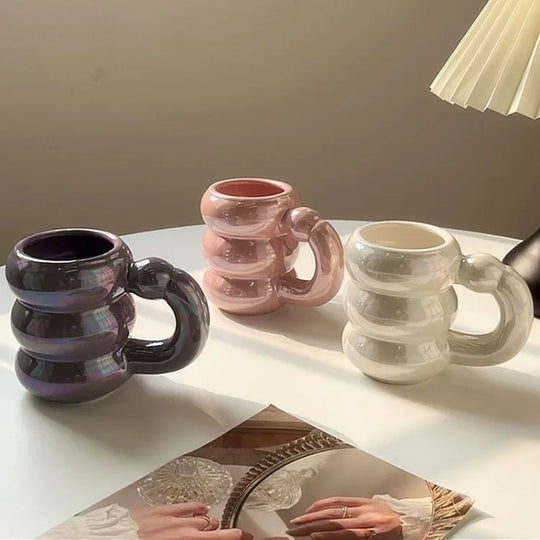 Ceramic Chubby Mug Creative Nordic Coffee Cup