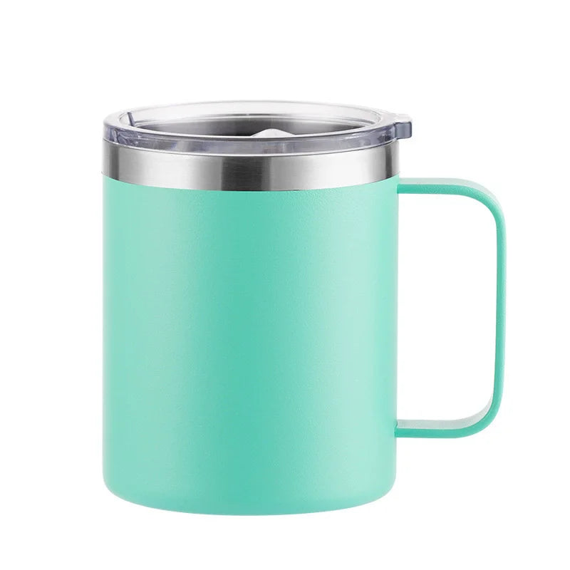 350ml 12oz stainless steel mug coffee mug cup with handle