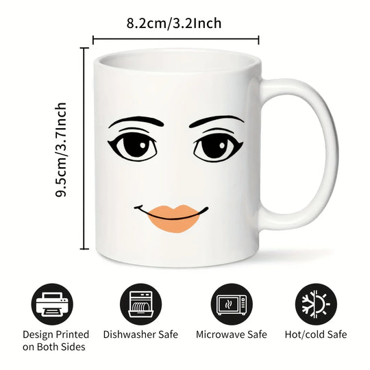 Woman Face Funny Mug,