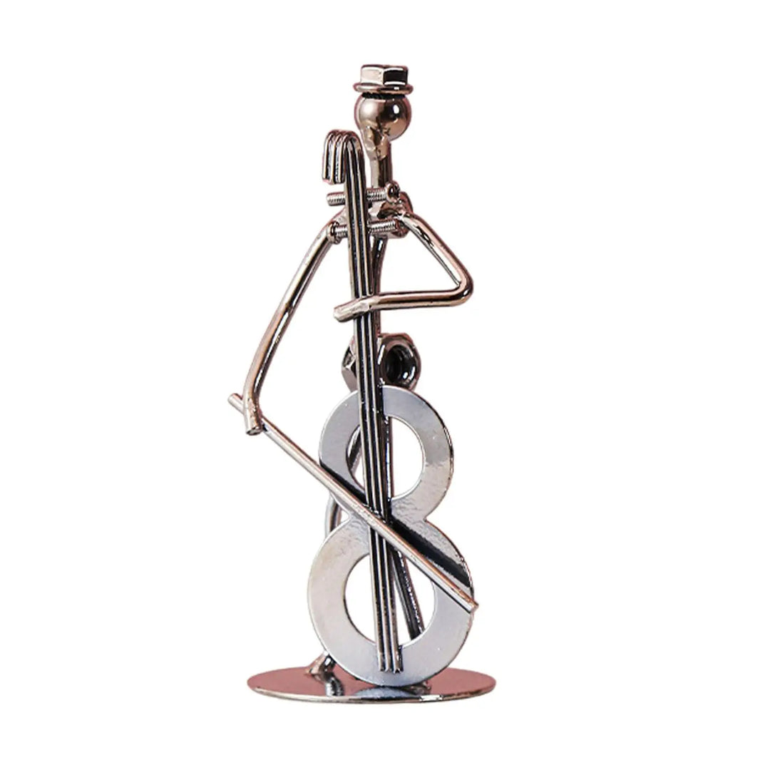 Musical Man Statue Musician Tabletop Figurine Musician Player Sculpture Art Figurine for Party Office Entrance Table Festival