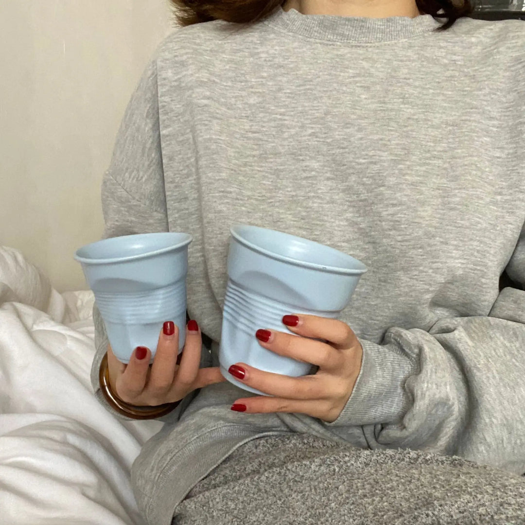 Irregular Ceramic Mug Hand-pinch Coffee Cup Mugs
