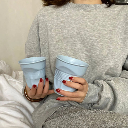 Irregular Ceramic Mug Hand-pinch Coffee Cup Mugs