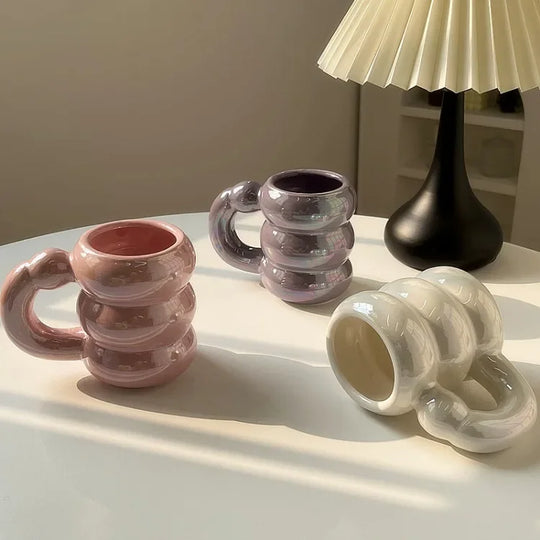 Ceramic Chubby Mug Creative Nordic Coffee Cup