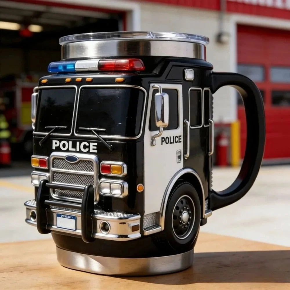 Fire Rescue, Ambulance, Police Car Coffee Mugs