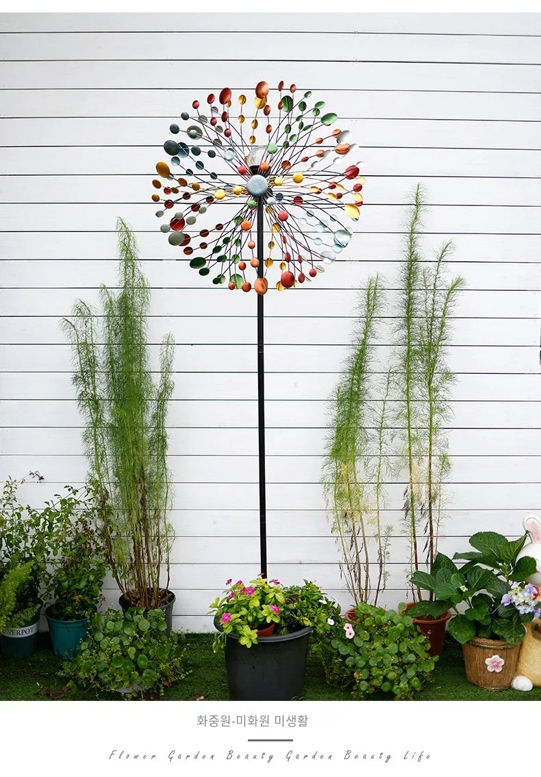 Enchanting Courtyard Windmills