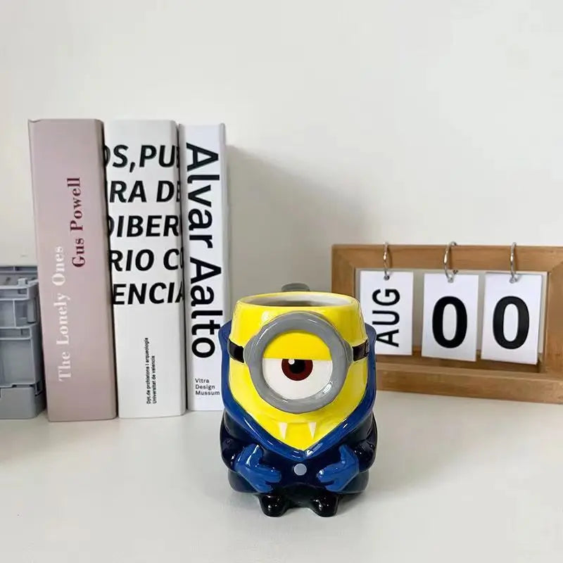 3D Cartoon Yellow Ceramic Mugs
