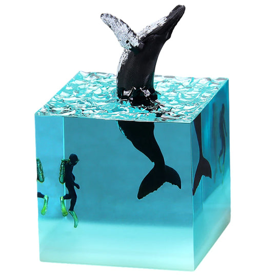 Marine Ocean Epoxy Resin Lamp LED Night Light