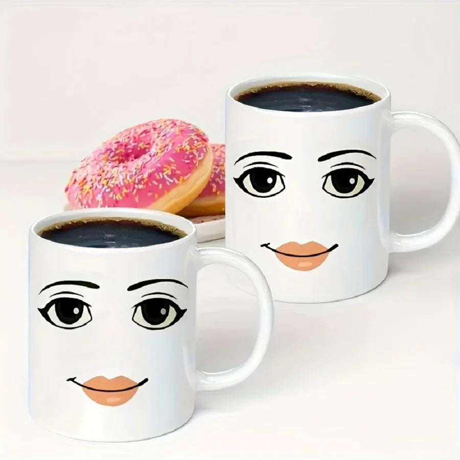 Woman Face Funny Mug,