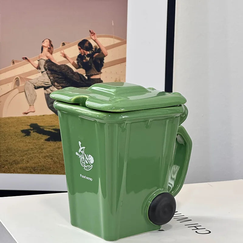 Creative Ceramic 3D Recycling Bin Mug