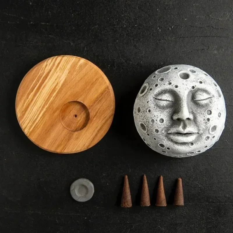 Moonscape Resin Backflow Incense Burner
