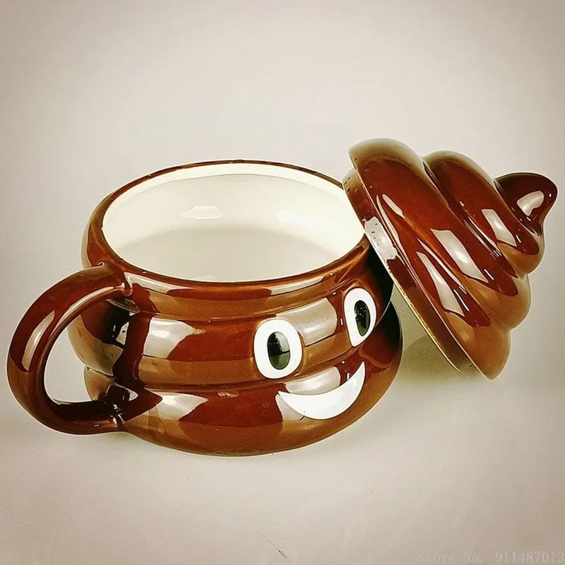 Japanese Style Shape Instant Noodle Bowl, Ceramic Personality Spoof Friends Classmate Gifts, Creative Mugs, 450ML Water Cup, 1Pc
