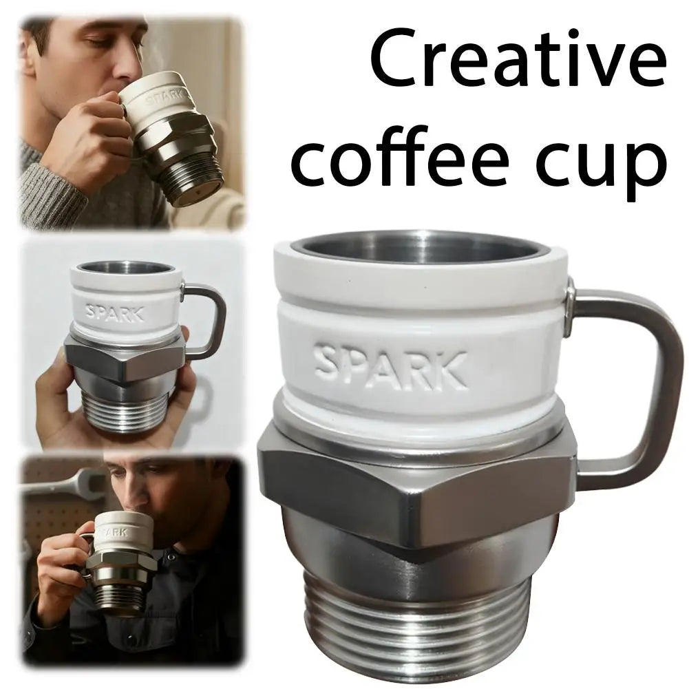 Novelty Spark Plug Coffee Mug
