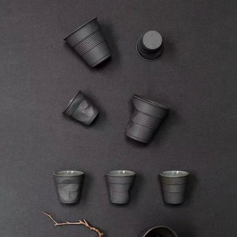 Irregular Ceramic Mug Hand-pinch Coffee Cup Mugs