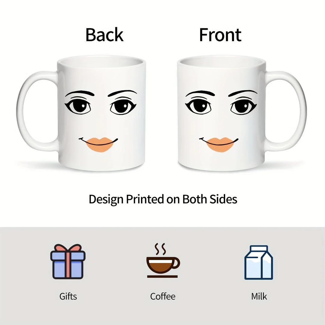 Woman Face Funny Mug,