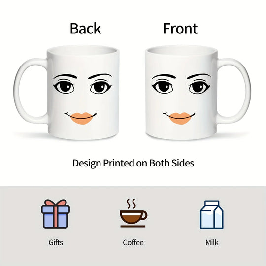 Woman Face Funny Mug,