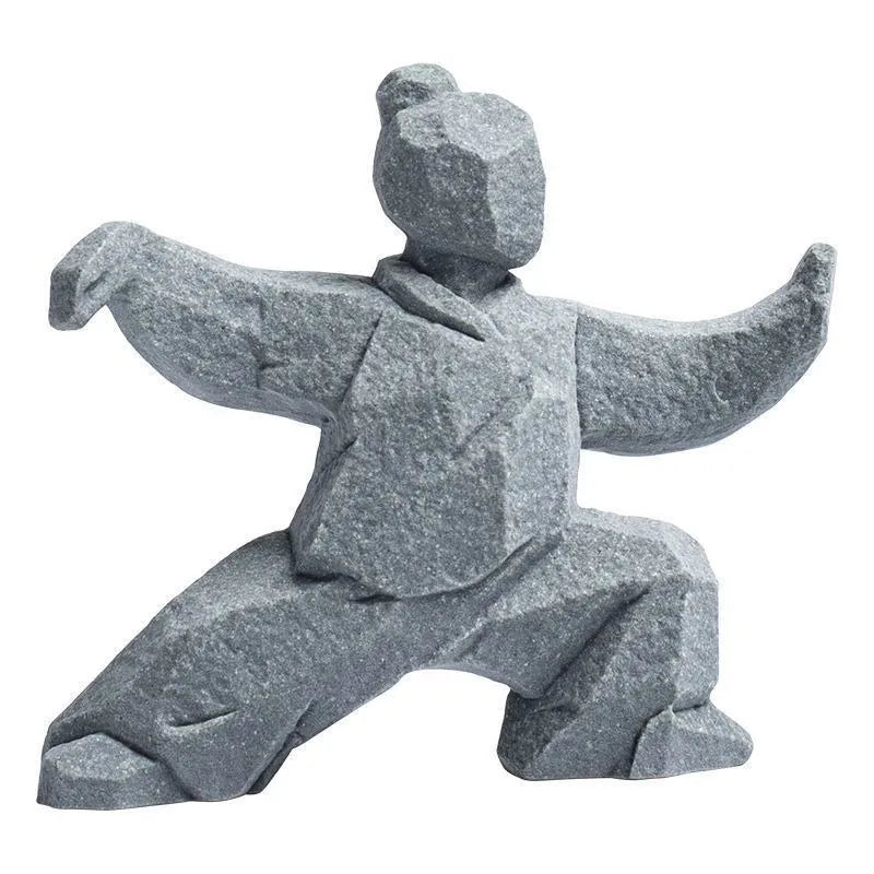 Tai Chi Master Cement Figurine