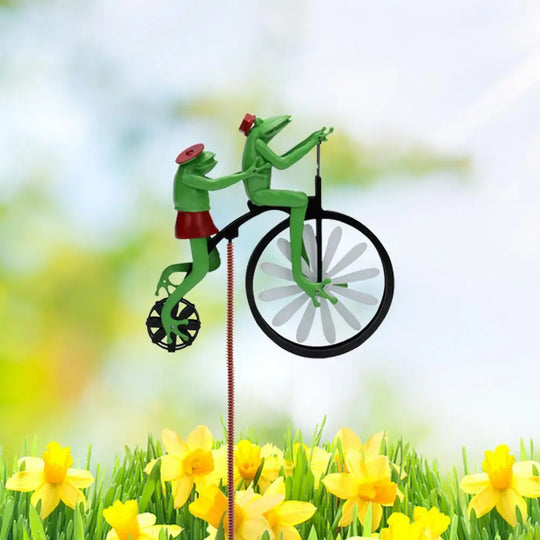 Animal Riding Metal Windmill 3D Animal Bike Spinner