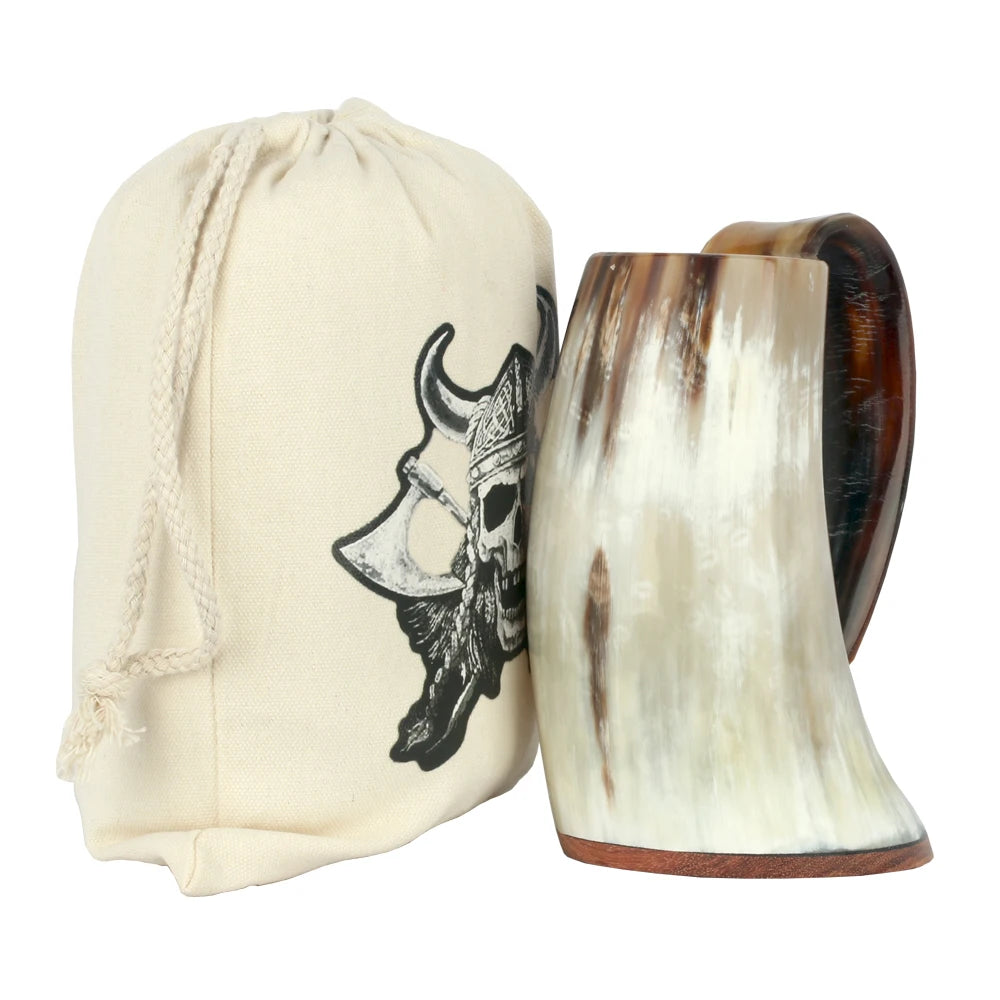 Natural Handmade Viking Mug Drinking Horn