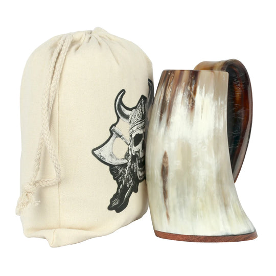 Natural Handmade Viking Mug Drinking Horn