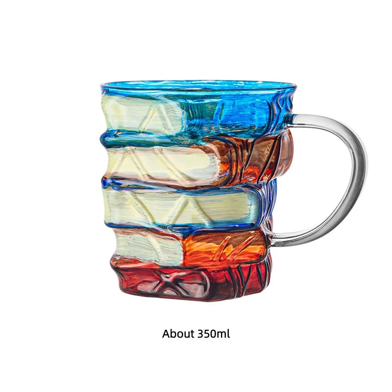 JUSTINLAU Painted Book Mug Coffee Cup