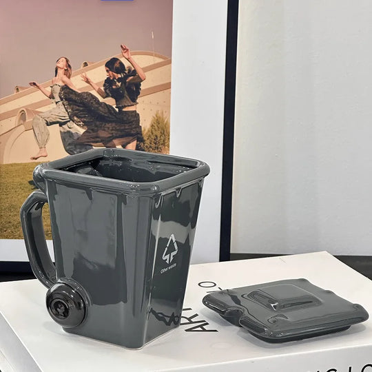 Creative Ceramic 3D Recycling Bin Mug