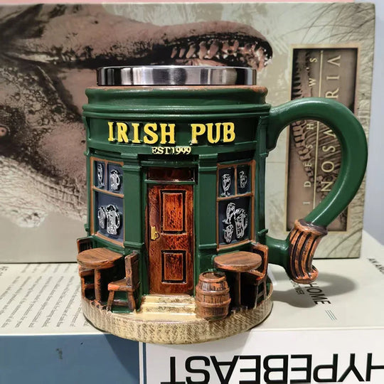 Irish Pub Drinkware 3D Coffee Mug