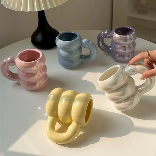 Ceramic Chubby Mug Creative Nordic Coffee Cup