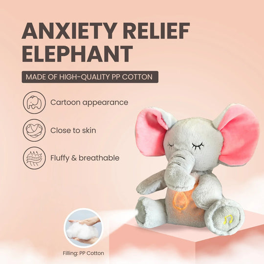 Soothing Elephant Plush Doll Toy Sleeping Companion