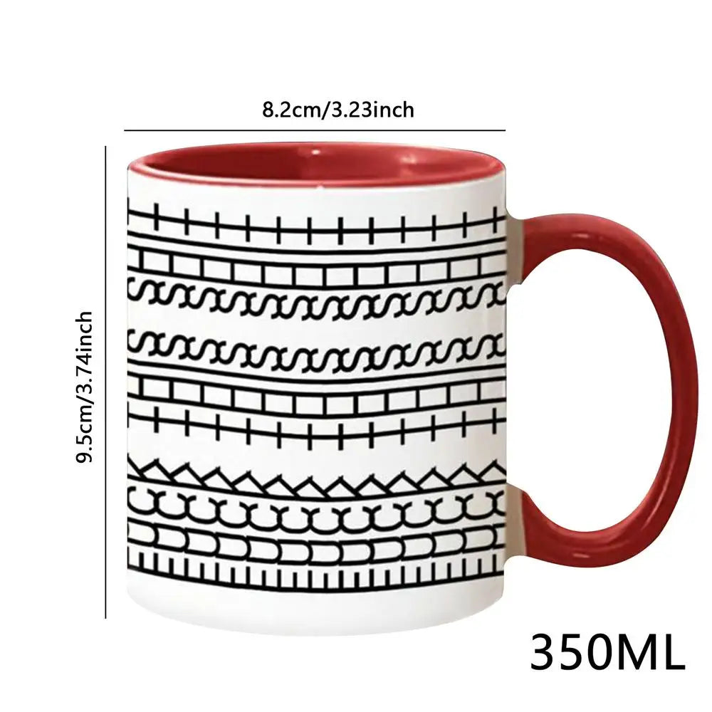 Hidden Message Coffee Mug Ceramic Chocolate Milk Cup Modern Coffee Lover Gift Kitchen Accessories Message Coffee Tumbler