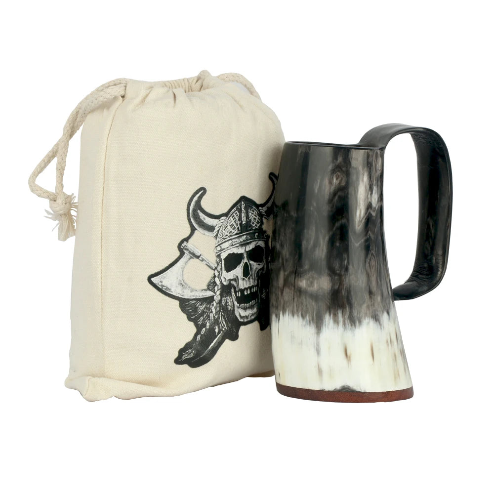 Natural Handmade Viking Mug Drinking Horn