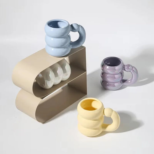 Ceramic Chubby Mug Creative Nordic Coffee Cup