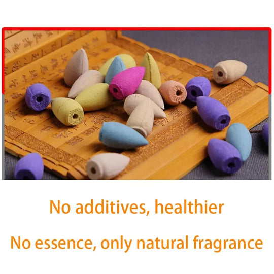 50-200pcs Mixed Natural backflow Incense Cones