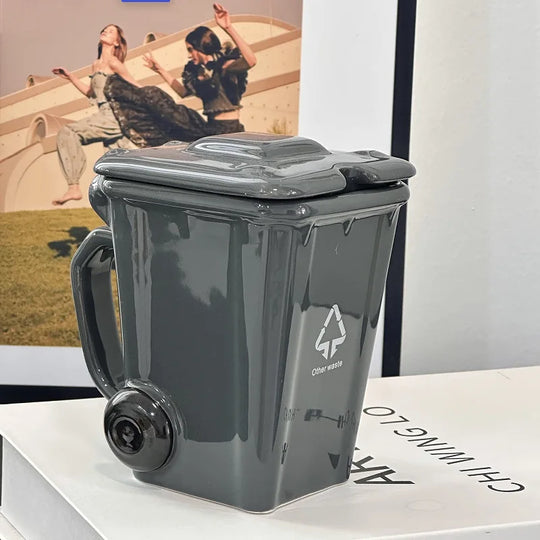 Creative Ceramic 3D Recycling Bin Mug