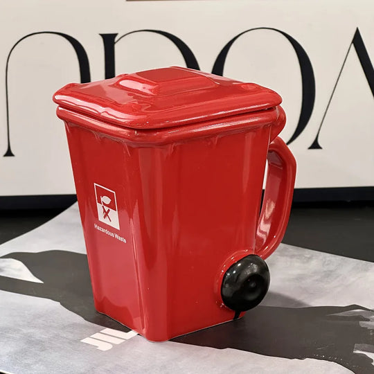 Creative Ceramic 3D Recycling Bin Mug
