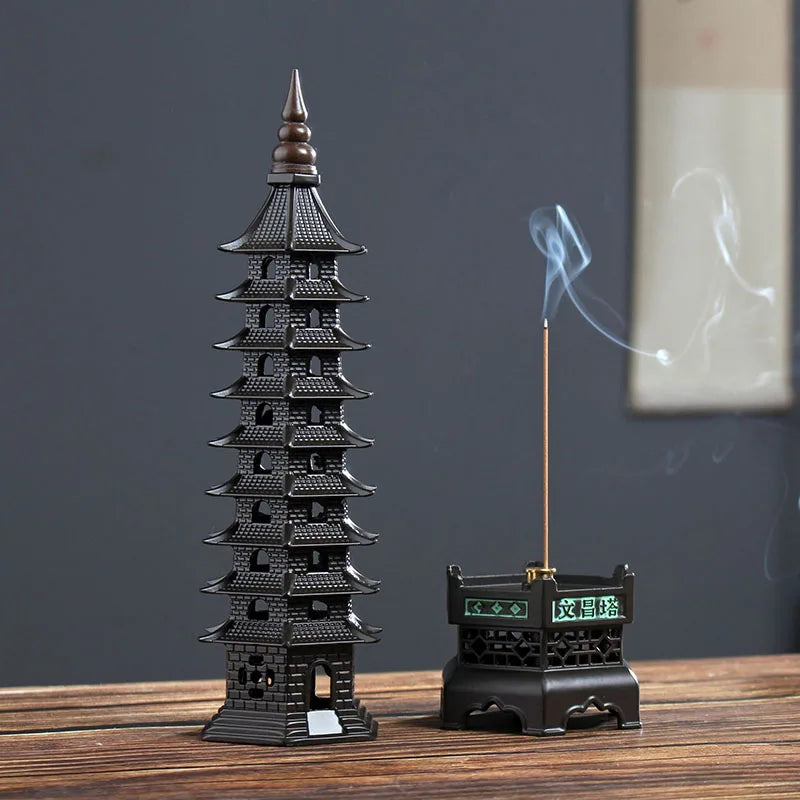 Nine Layer God of Literature Tower Incense Burner