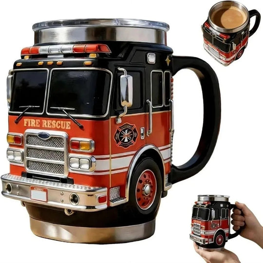 Fire Rescue, Ambulance, Police Car Coffee Mugs