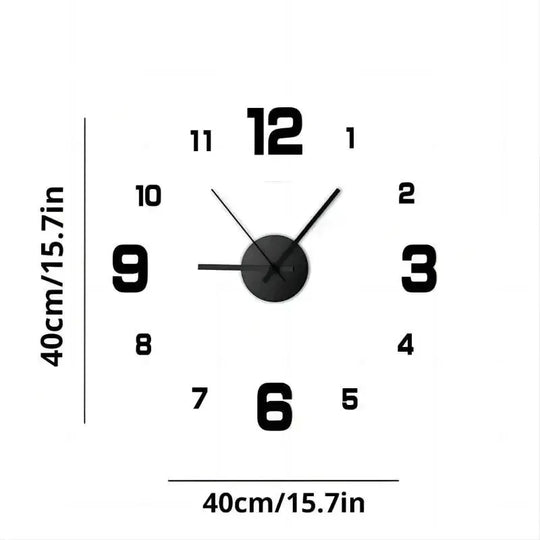Creative Frameless DIY Wall Clock Wall Decoration Home Silent Clock Living Room Office Wall Decoration Art Bedroom Decor Modern