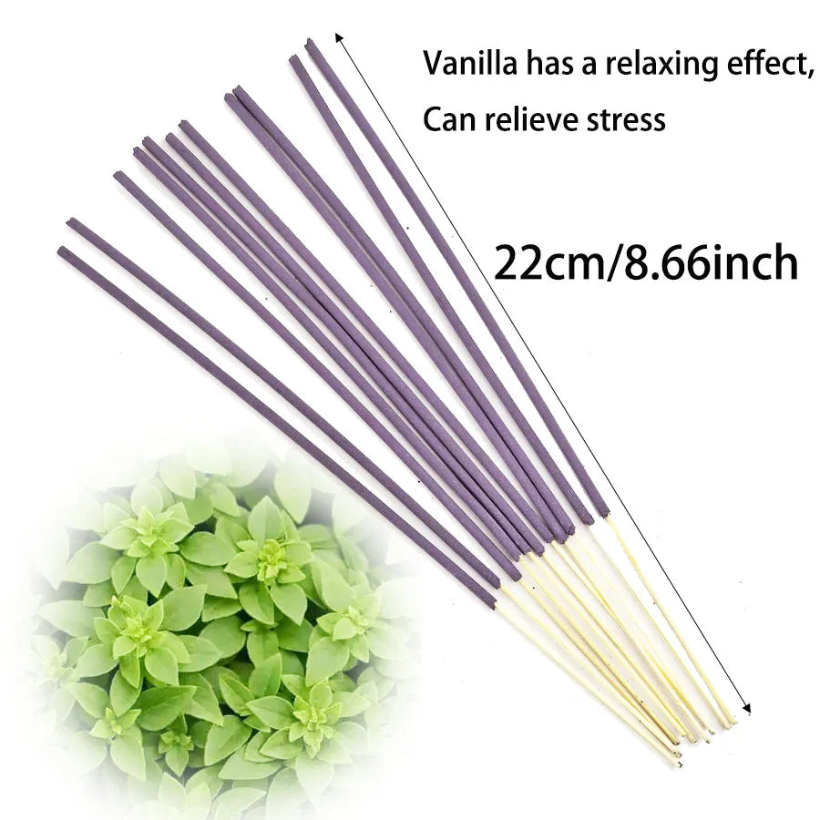 8.66inch Artificial Wood Incense Sticks - Long-Lasting Fragrance