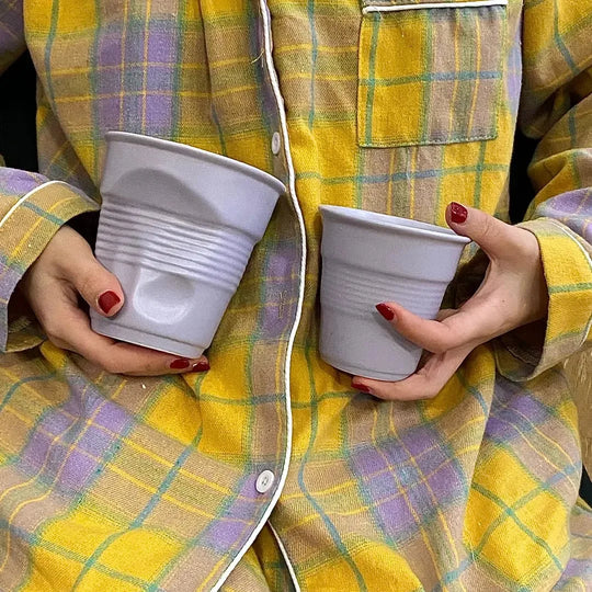 Irregular Ceramic Mug Hand-pinch Coffee Cup Mugs