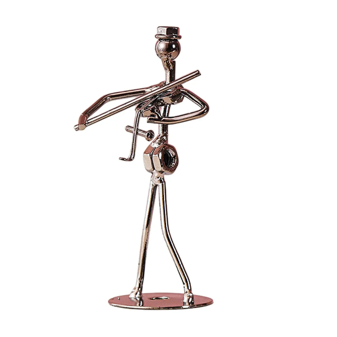 Musical Man Statue Musician Tabletop Figurine Musician Player Sculpture Art Figurine for Party Office Entrance Table Festival