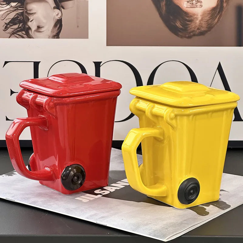 Creative Ceramic 3D Recycling Bin Mug