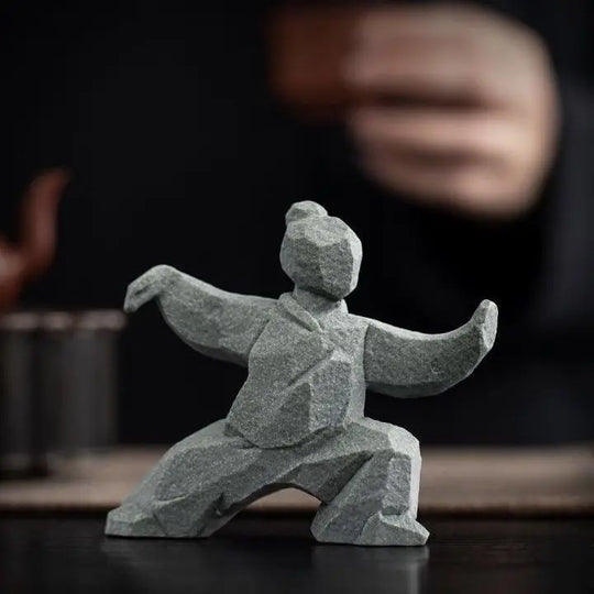 Tai Chi Master Cement Figurine