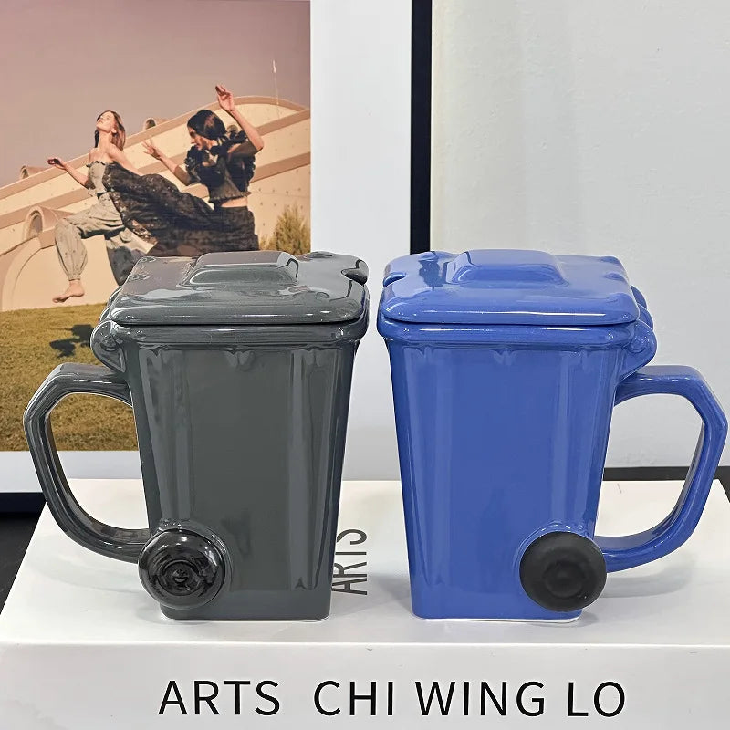 Creative Ceramic 3D Recycling Bin Mug