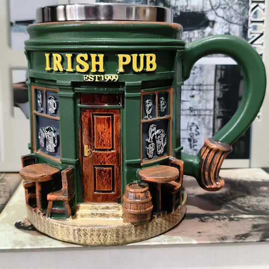 Irish Pub Drinkware 3D Coffee Mug