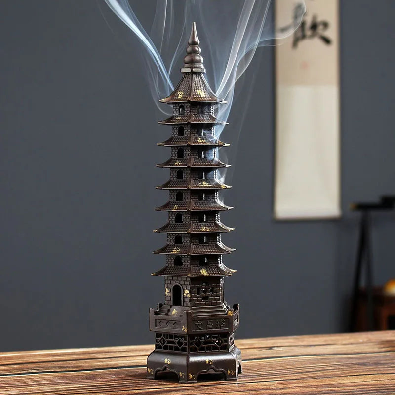 Nine Layer God of Literature Tower Incense Burner