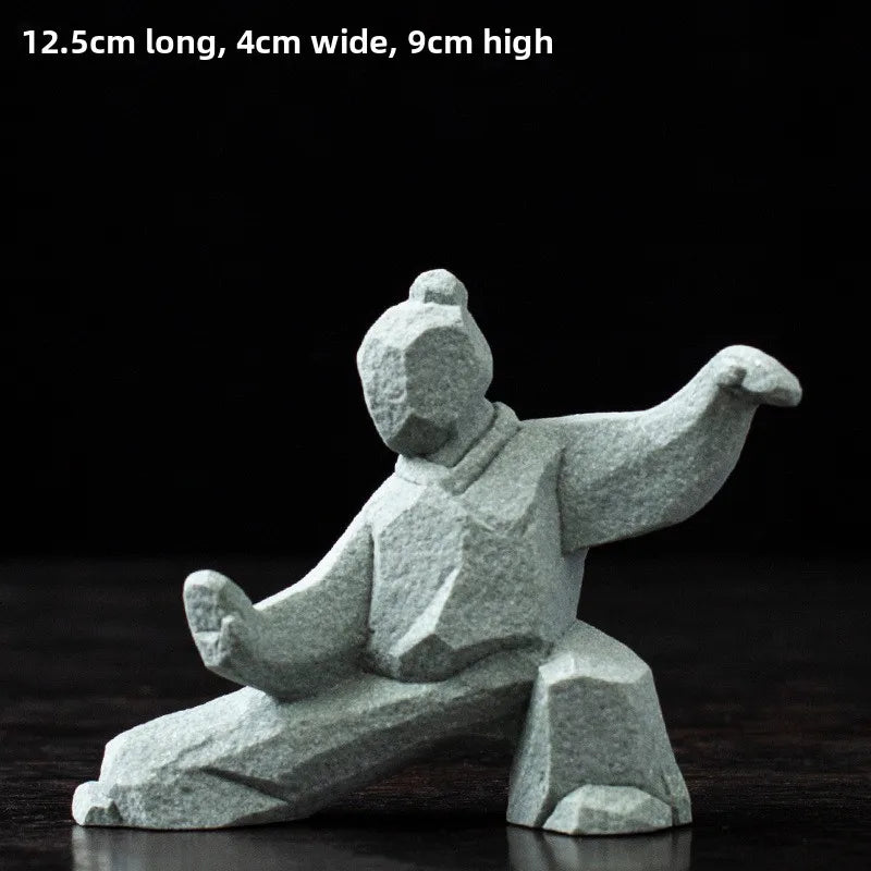 Tai Chi Master Cement Figurine