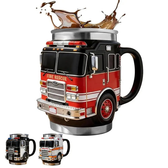 Fire Rescue, Ambulance, Police Car Coffee Mugs
