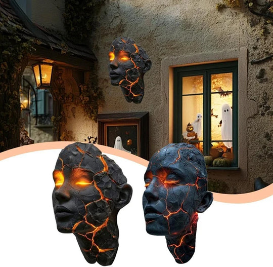 Cracked Soul Wall Lights Shattered Soul Wall Lamps Creative Figurine Luminous Resin Ornaments Sculpture Home Decor