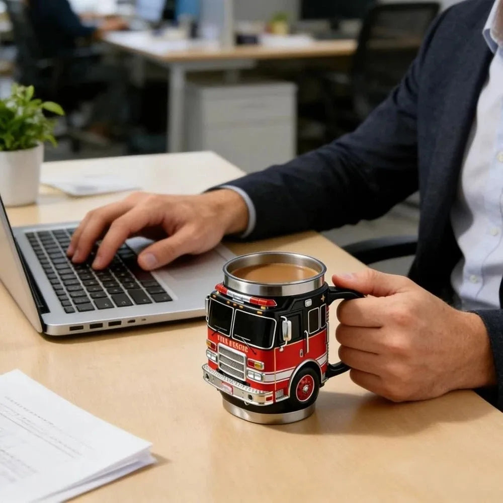 Fire Rescue, Ambulance, Police Car Coffee Mugs