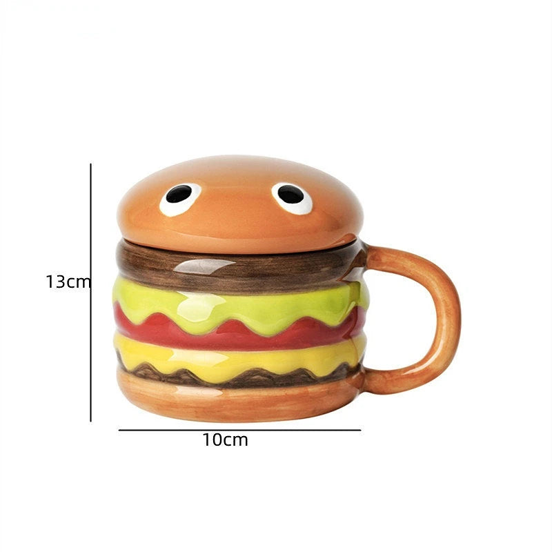 300ml Ceramic Cup Creative Hamburger Coffee Cup